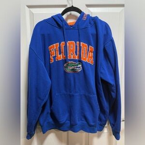 Colosseum Blue Florida Gators Hoodie with Orange Lettering XXL